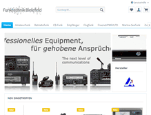 Tablet Screenshot of funktechnik-bielefeld.de